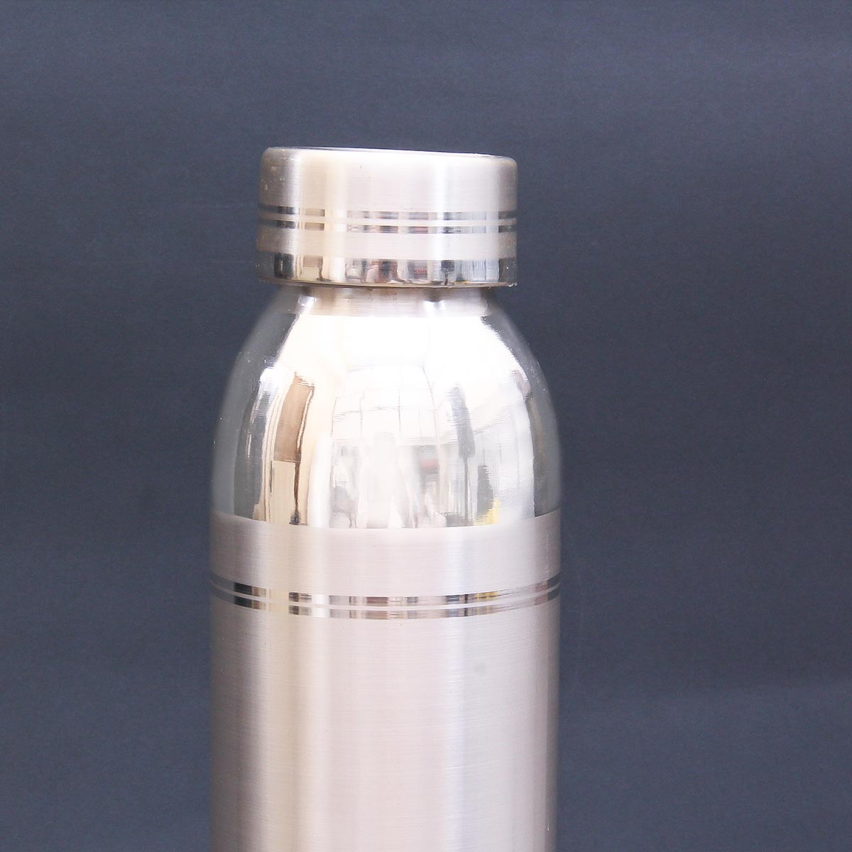 Silver Plain Water Bottle