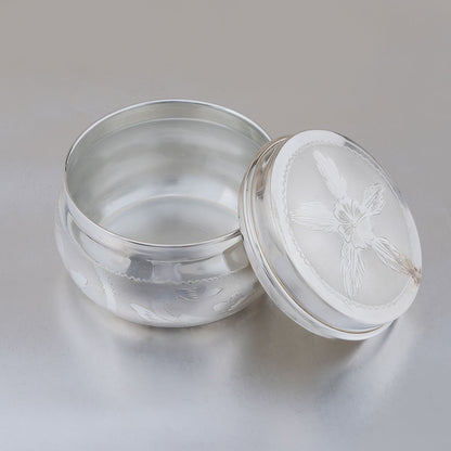 Silver Powder Box