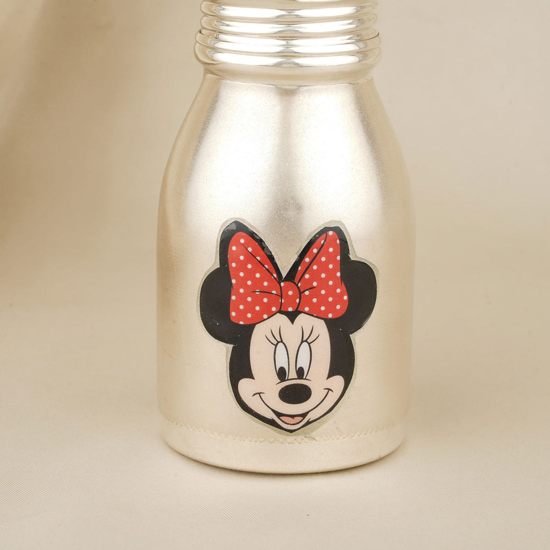 Mickey Mouse Silver Milk Bottle