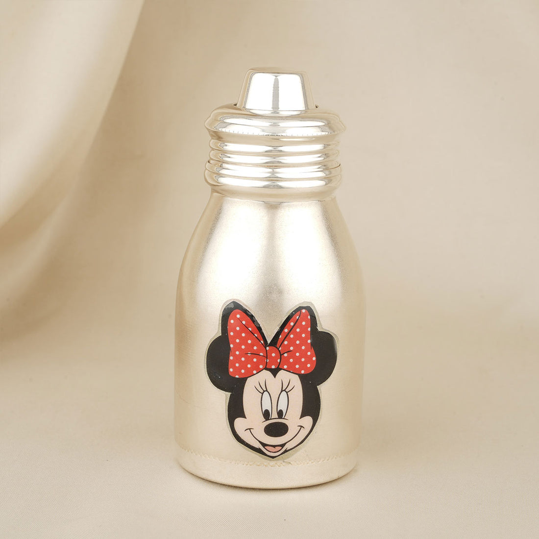 Mickey Mouse Silver Milk Bottle