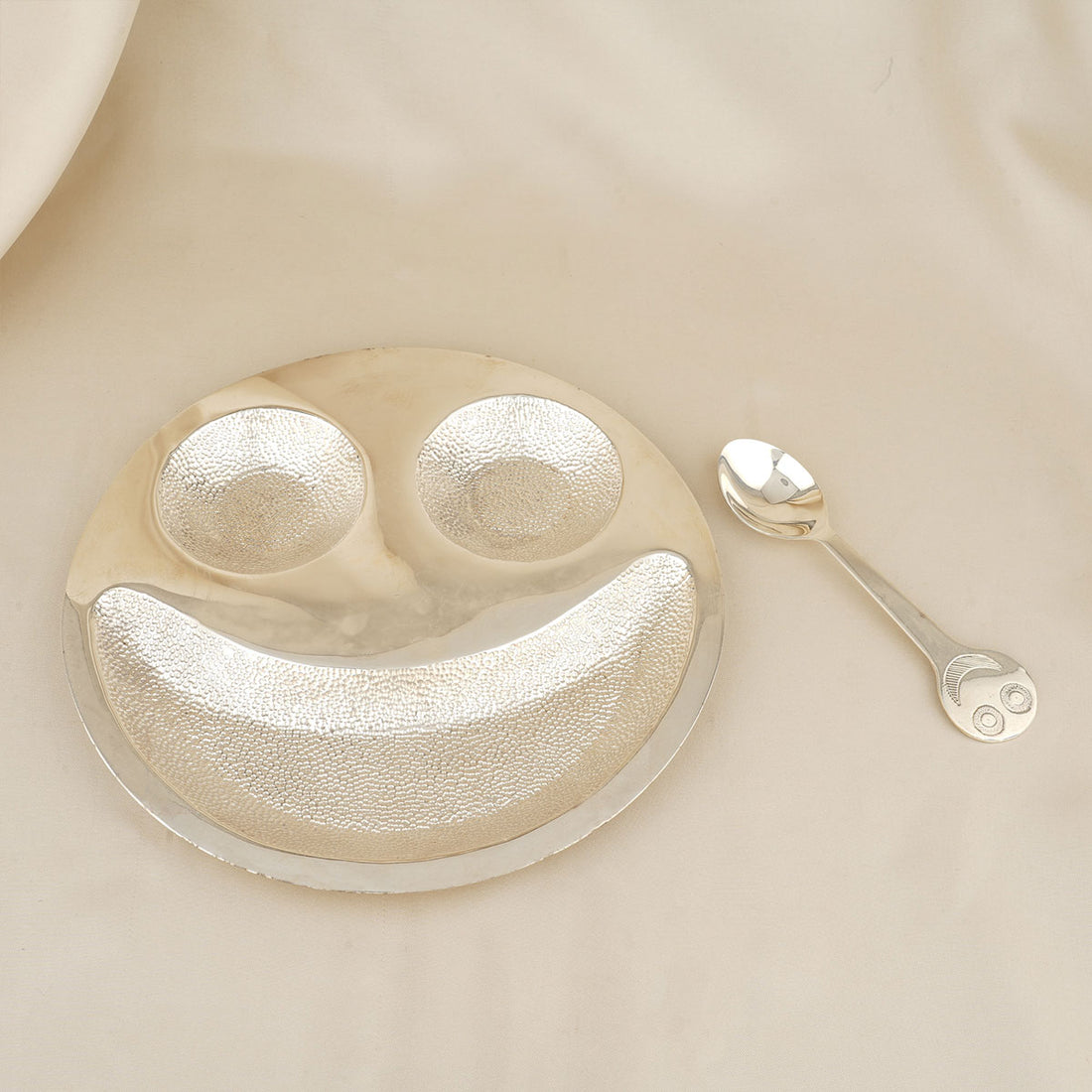 Silver Plate and Spoon