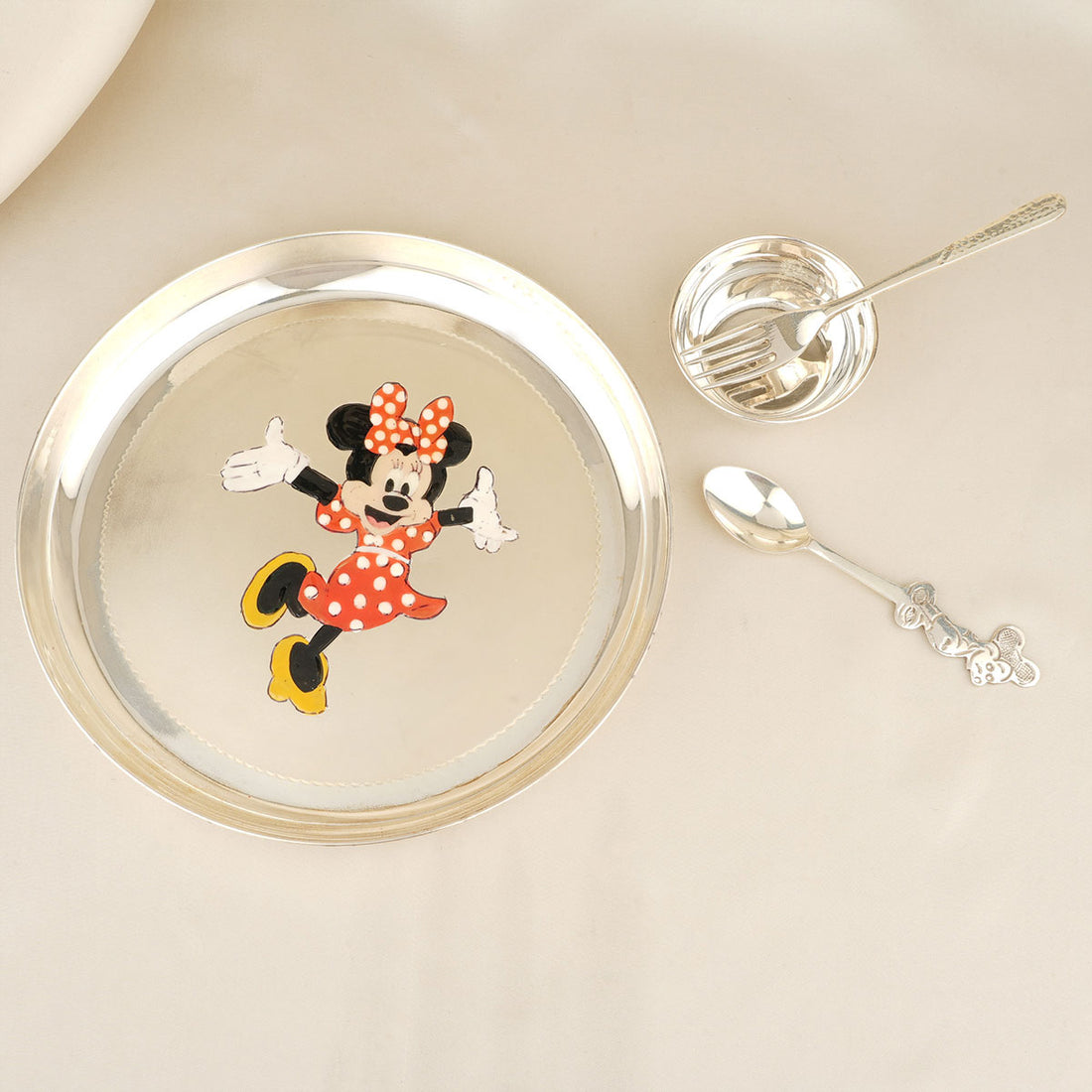 Mickey Mouse Silver Dinner Set