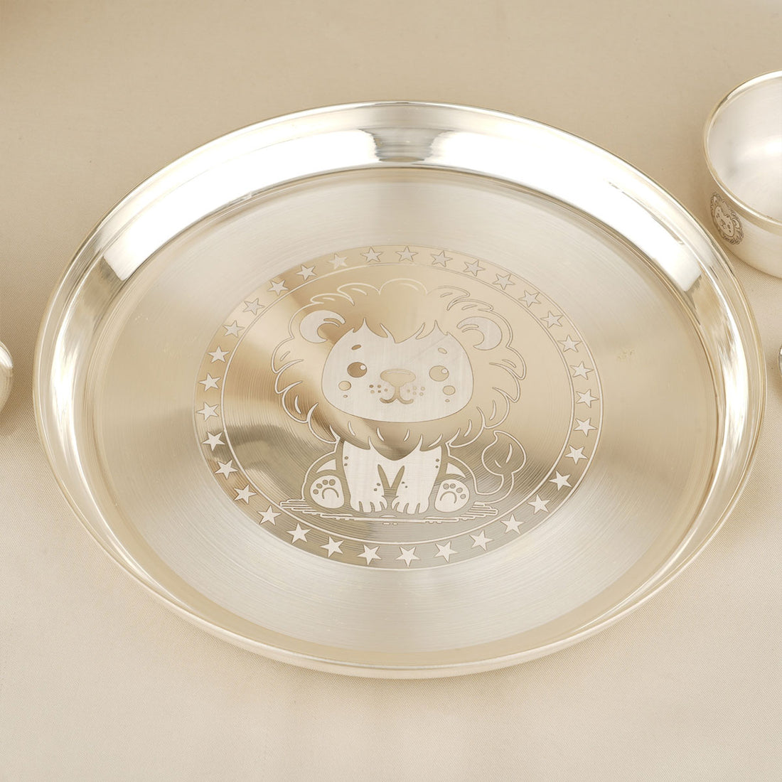 Cute Silver Dinner Set