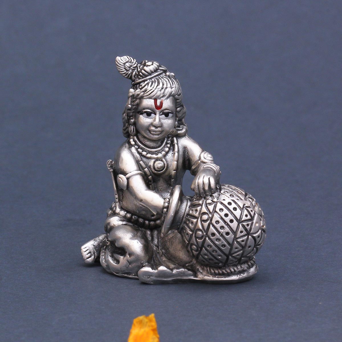 Krishna Antique Silver Idols