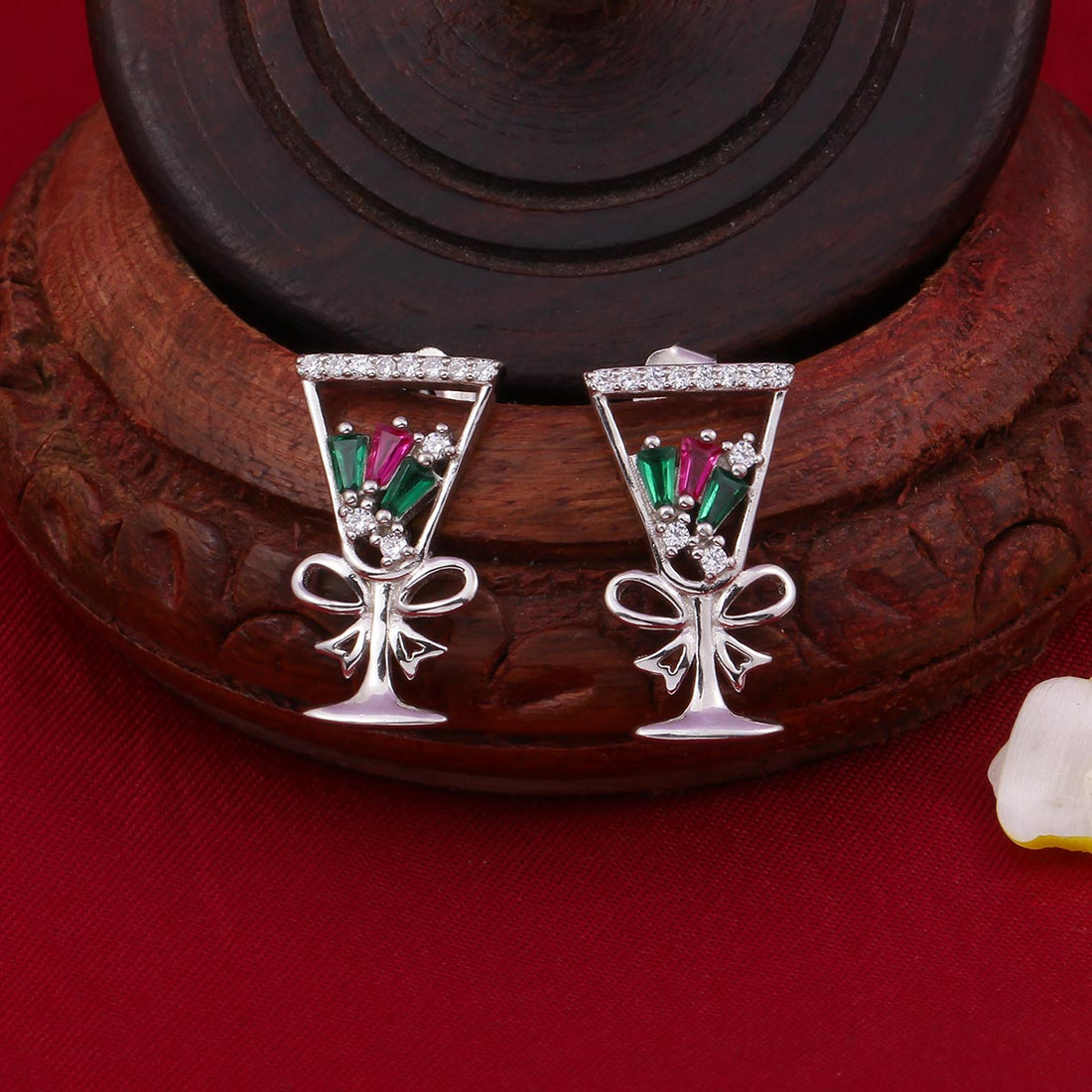 Unique Silver Long Earrings