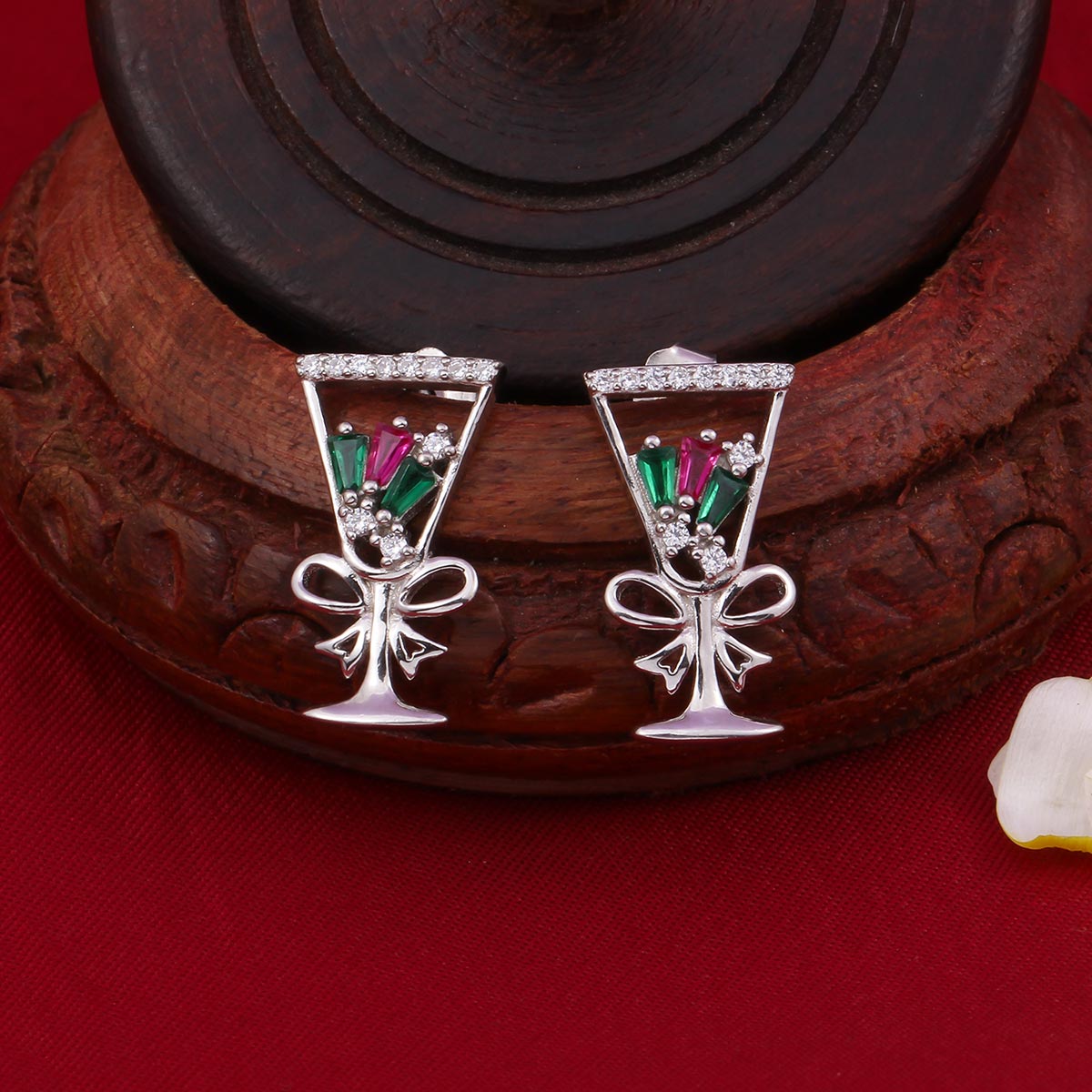 Unique Silver Long Earrings