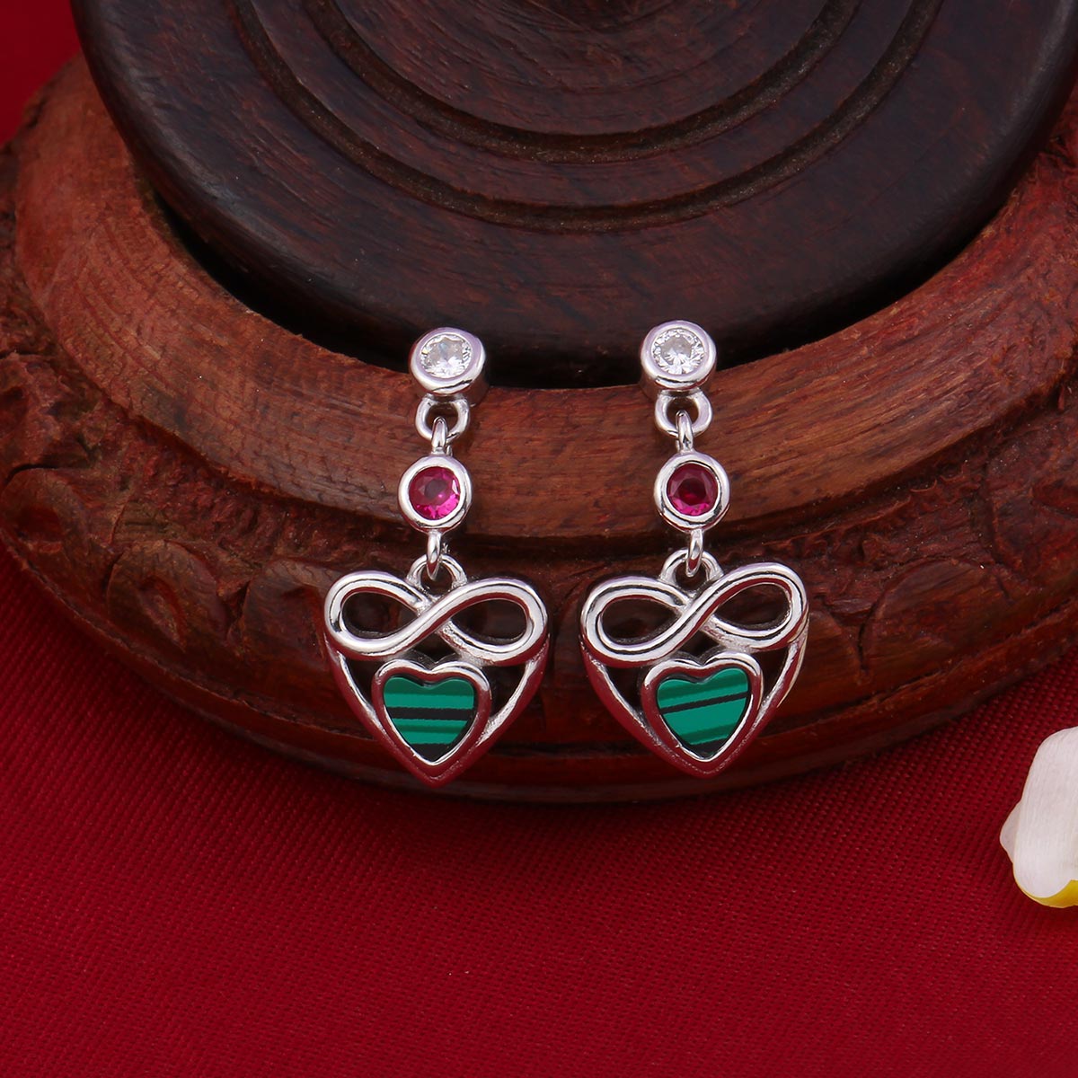 Stylish Silver Long Earrings