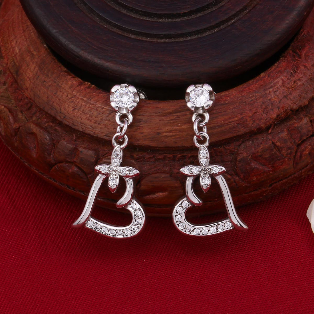 Elegant Silver Long Earrings