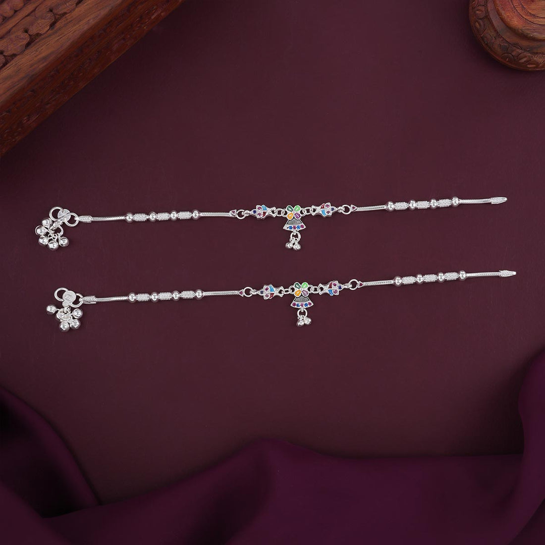 Fancy Look Silver Anklet