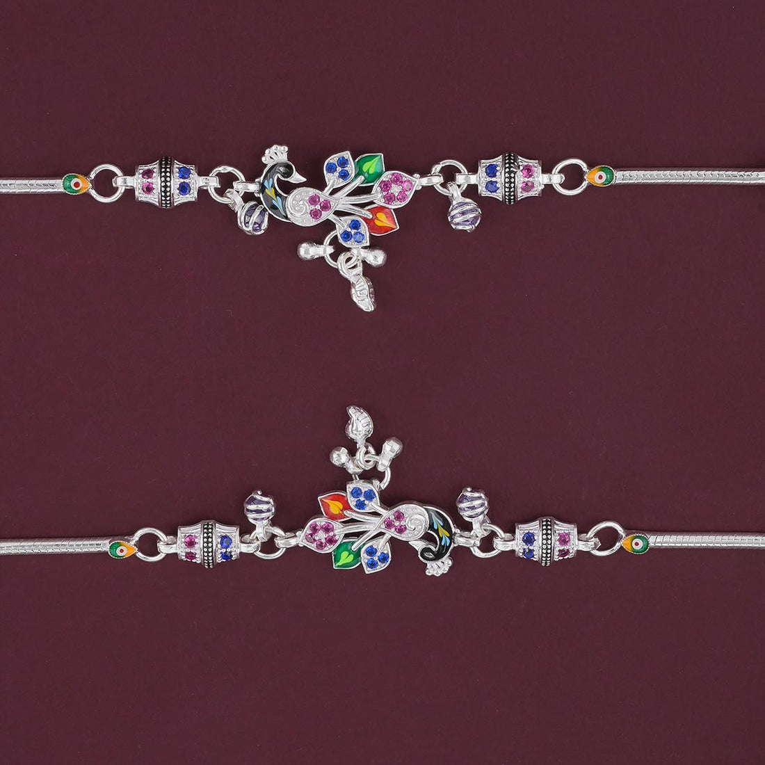 Beautiful Peacock Design Anklet