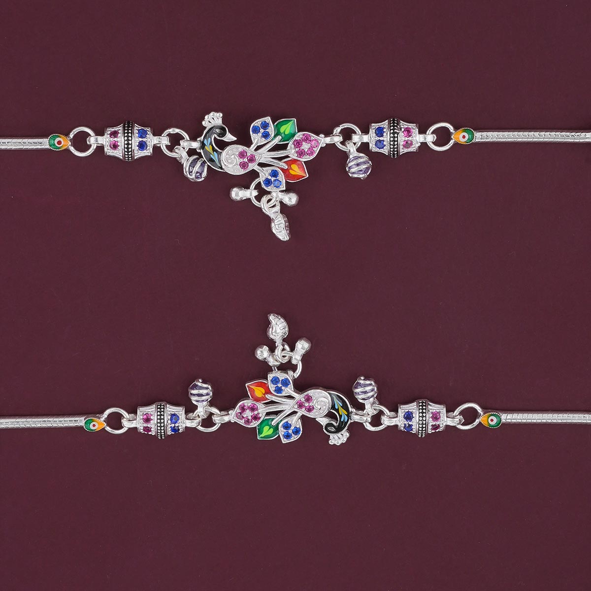 Beautiful Peacock Design Anklet