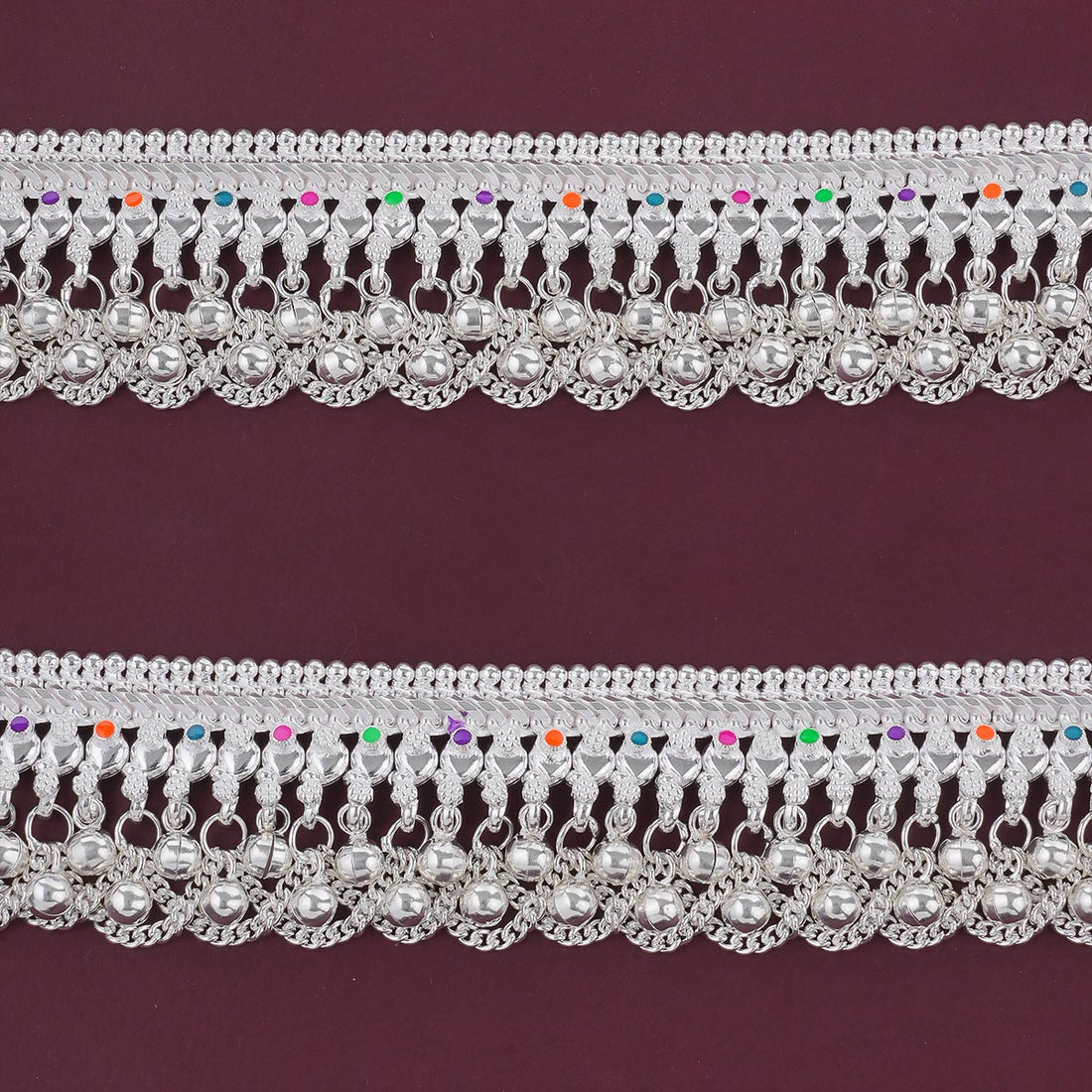 Grandeur Silver Anklet