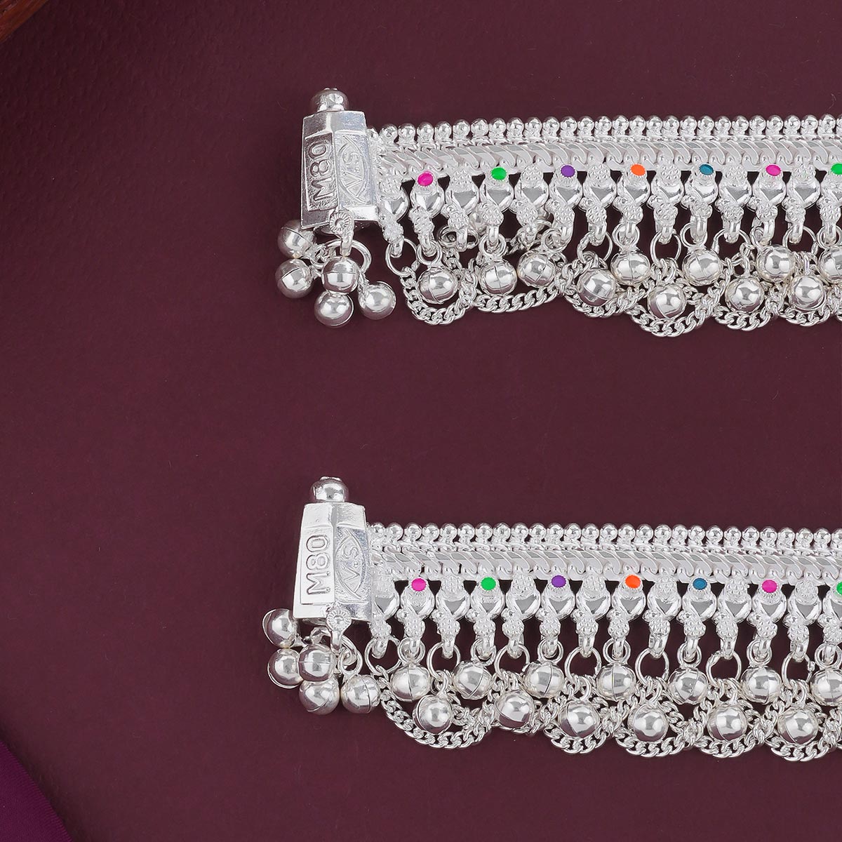 Grandeur Silver Anklet