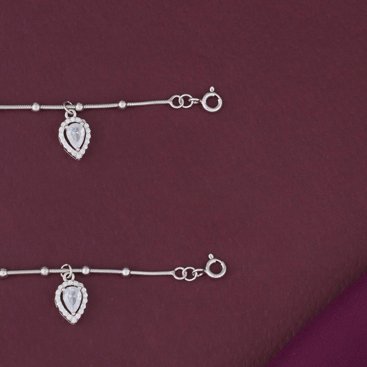 Facinate Silver Anklet
