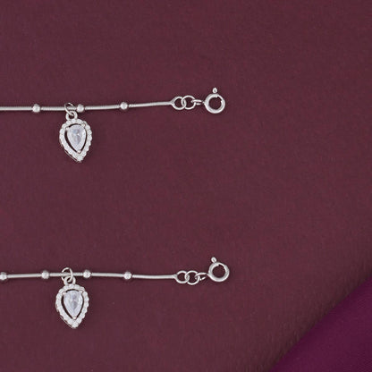 Facinate Silver Anklet