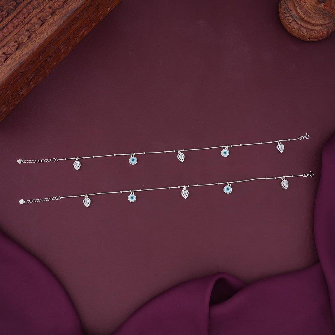 Facinate Silver Anklet