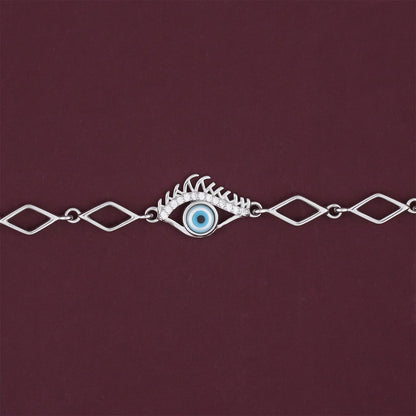 Evil Eye Silver Bracelet