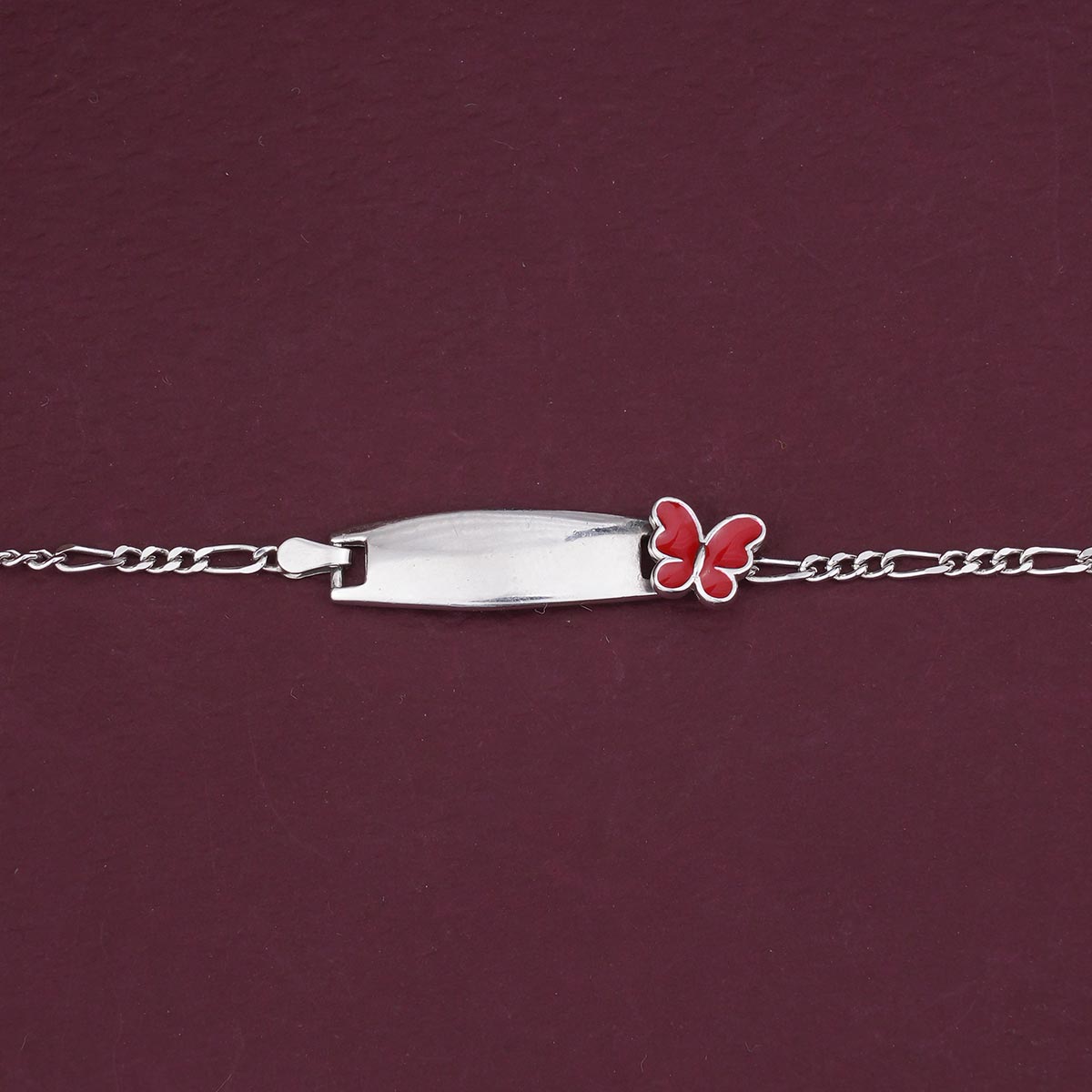 Cute Butterfly Silver Baby Bracelet