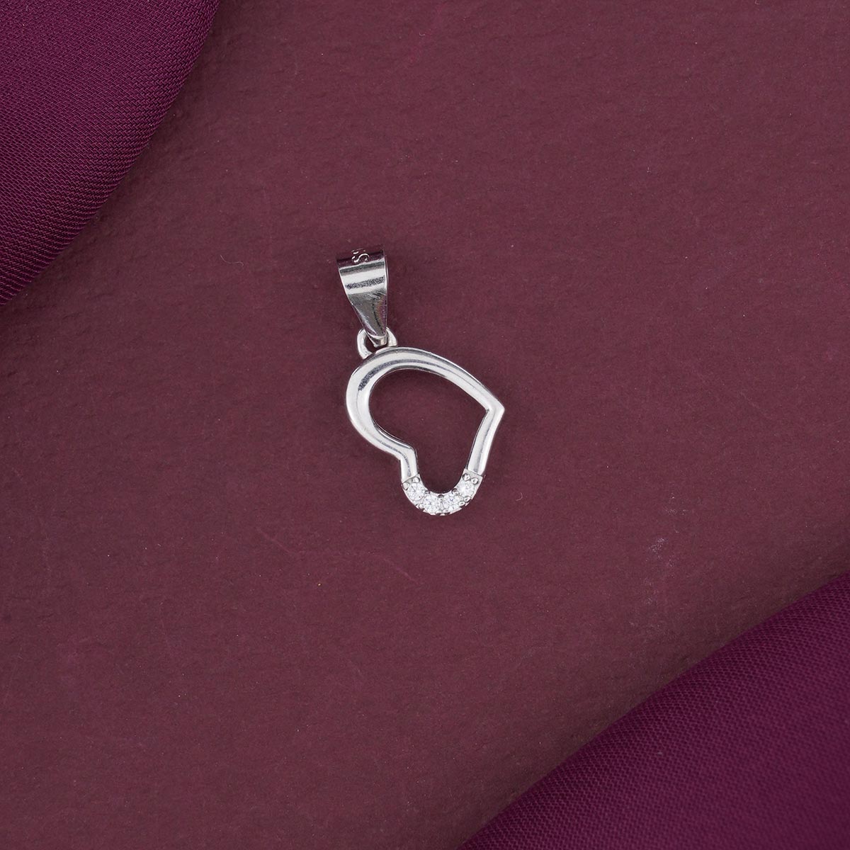Heart Design Silver Pendant
