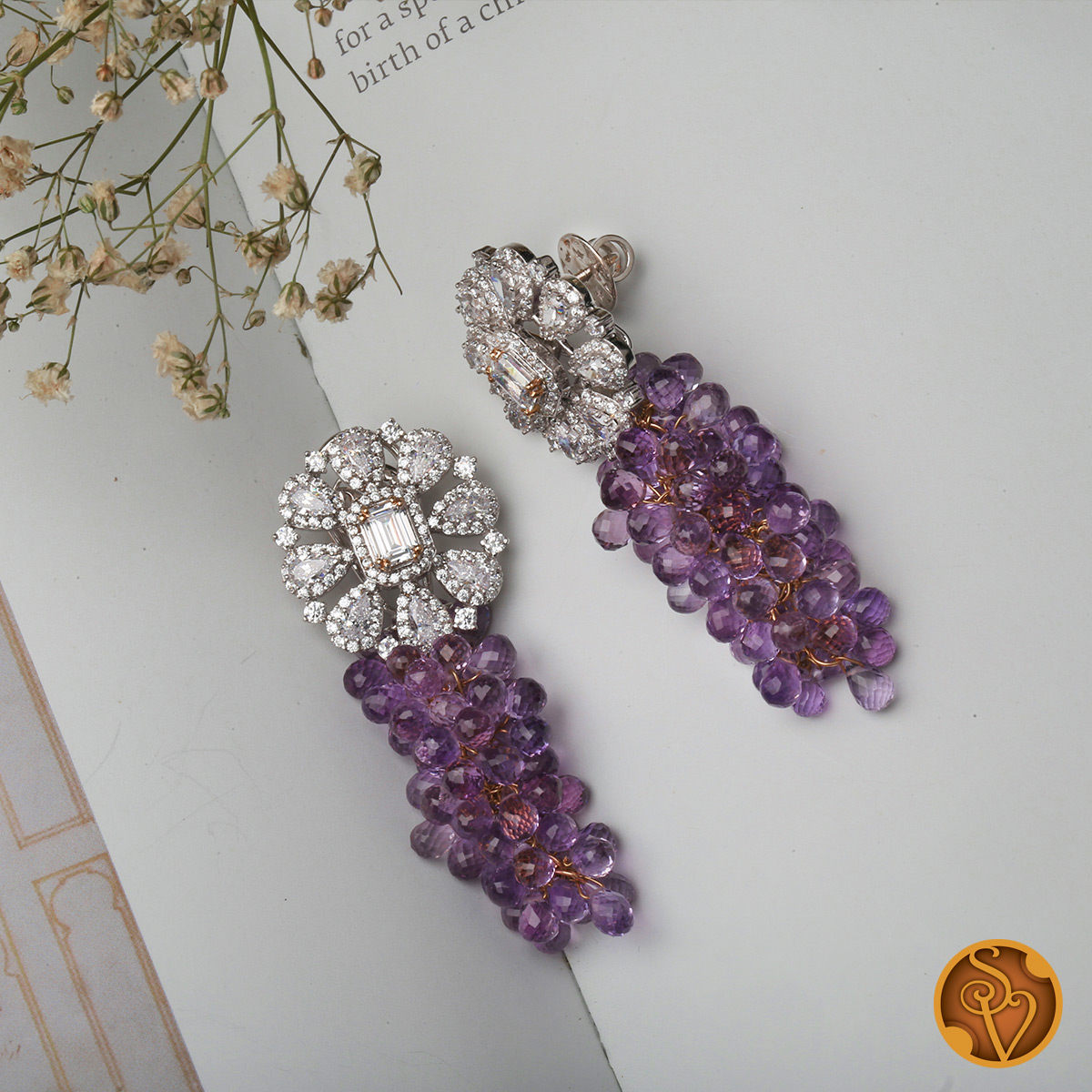 Grape Fancy Earrings