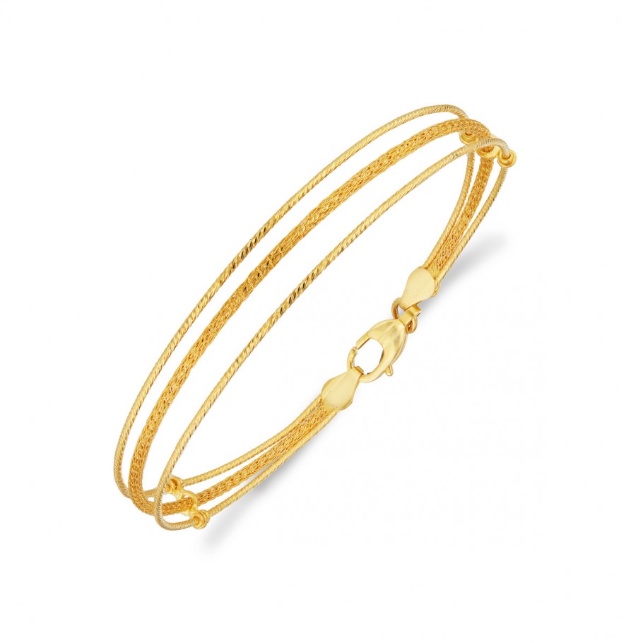 Cesco Layer Bracelet - Bracelets - Gold
