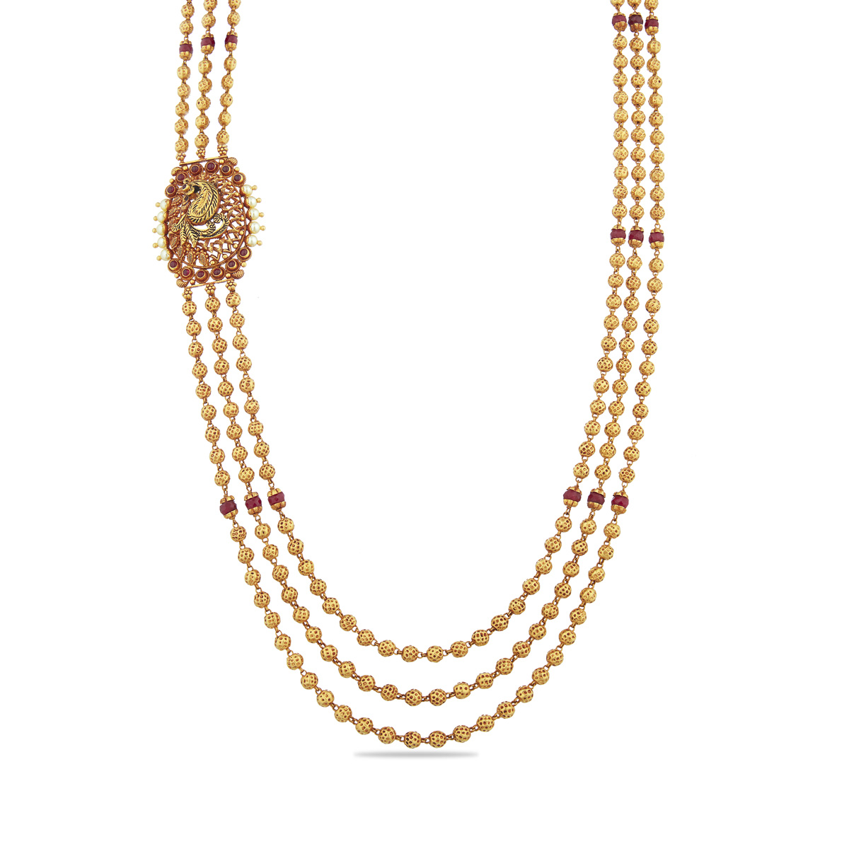 Tri-layered Mugappu Necklace