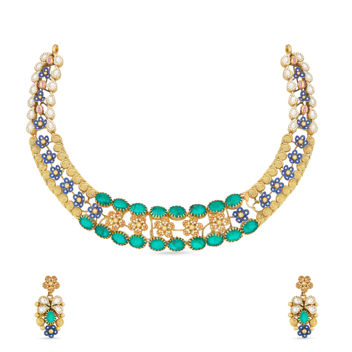 Livia Green Necklace Set